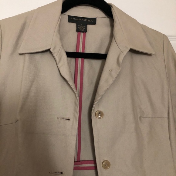 Banana republic beige pea coat - Picture 3 of 3